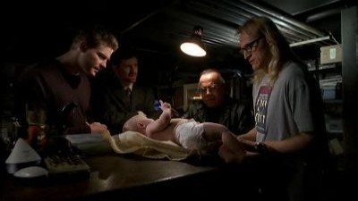 Click to watch 'Three Men and a Smoking...' (popup) The LONE Gunmen